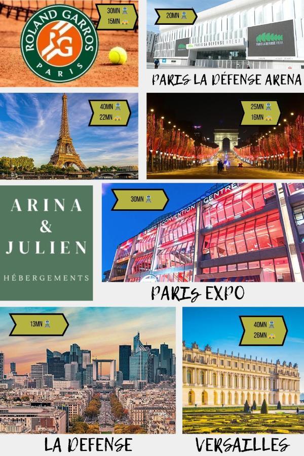 Arina & Julien La Defense-Paris Apartment Suresnes Bagian luar foto